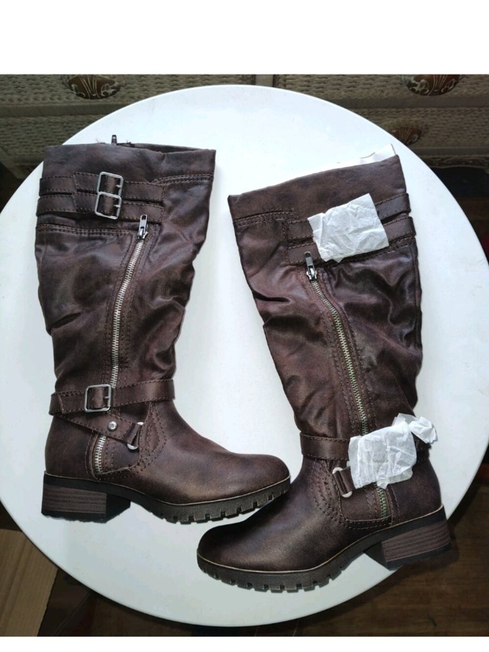 New In Box So Brand Brown Boots Size 6.5 Women's Wide Calf